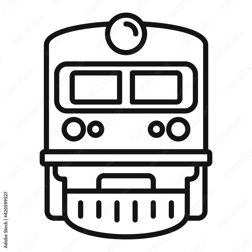 Obraz premium Train icon, outline style