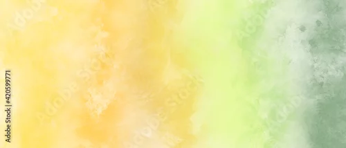Panel kuchenny z motywem abstract watercolor background with green and yellow gradient
