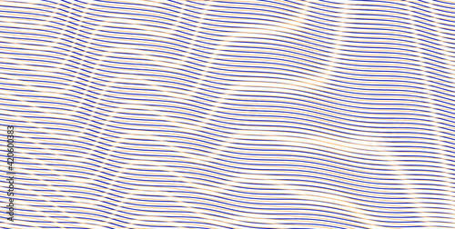 Sensual abstract striped diagonal gradient background with linear moire optical illusion. Calm beauty backdrop saver for Web design, mobile apps, cover book, package.