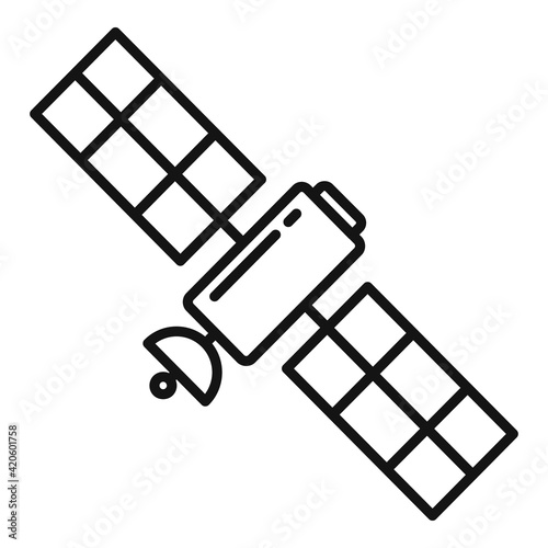Satellite icon, outline style