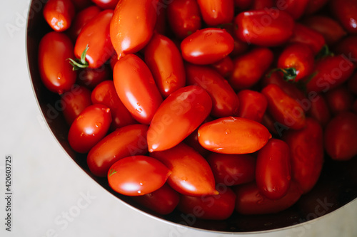 Cherry tomatoes in bowl