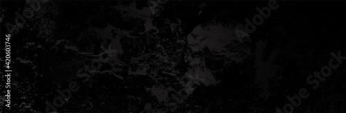 Black Grunge Background. Dirty metal surface. Dark texture. Vector illustration