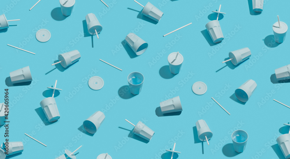 Soda / juice / Cups with straws Soda / juice / Cups with straws