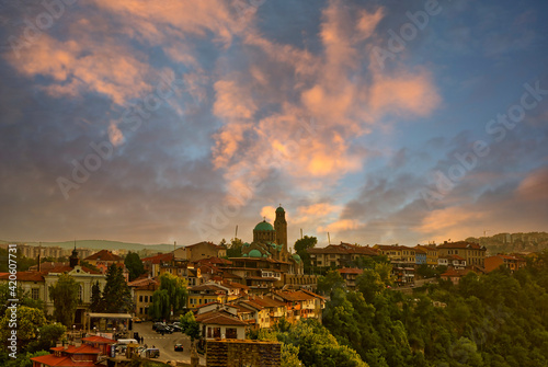 Sunset in Veliko Tarnovo, Bulgaria