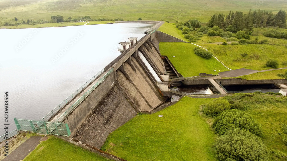 Altnahinch Reservoir Dam Antrim N Ireland