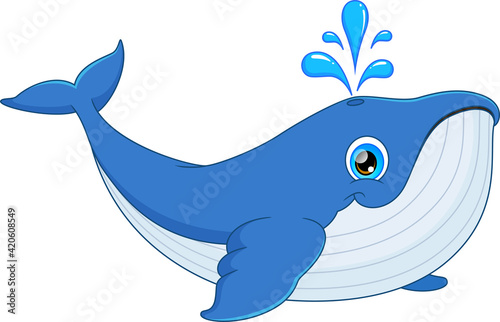cute whale cartoon