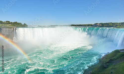 Canadian Niagara Falls with Rainbow