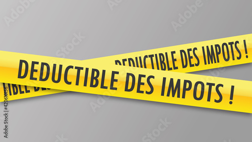 Logo déductible des impôts.