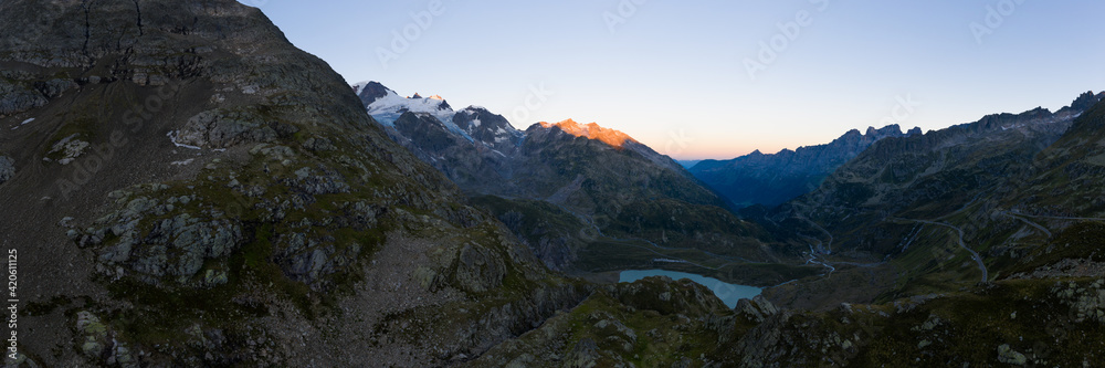 Sustenpass at dawn Sustenpass at dawn