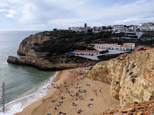 View of Benagil Caves, Portugal