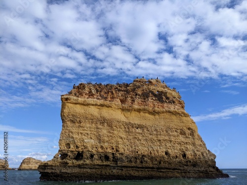 View of Benagil Caves, Portugal