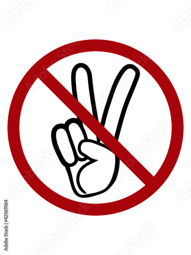 Kein Peace Zeichen 