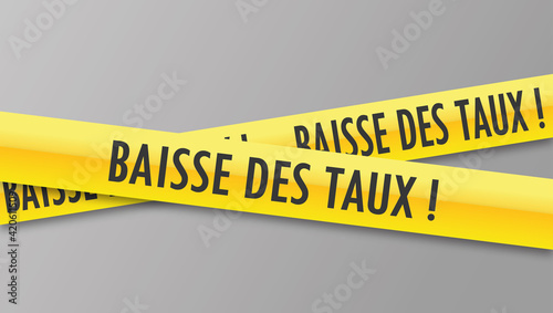 Logo baisse des taux.