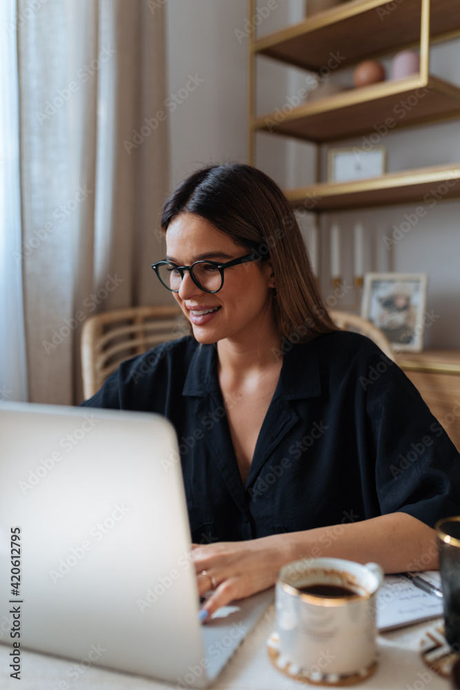 Woman Working at Home Woman Working at Home