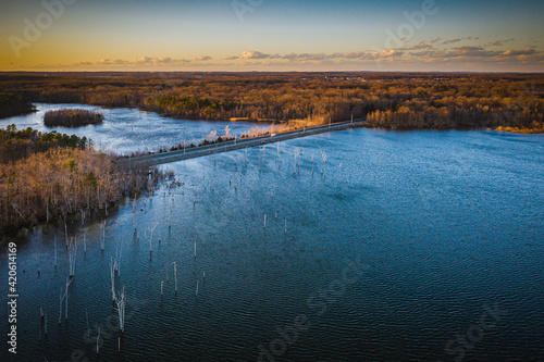 Aerial of Manasquan Reservoir 