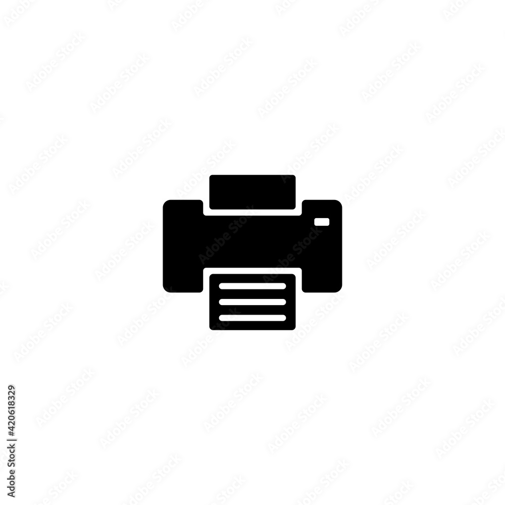 Printer icon vector for computer, web and mobile apps Printer icon vector for computer, web and mobile apps