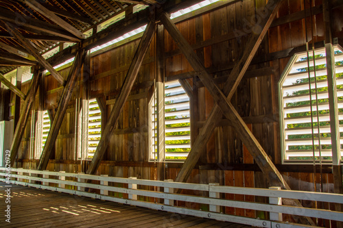Interior, Dorena Bridge, Cottage Grove, Oregon, USA