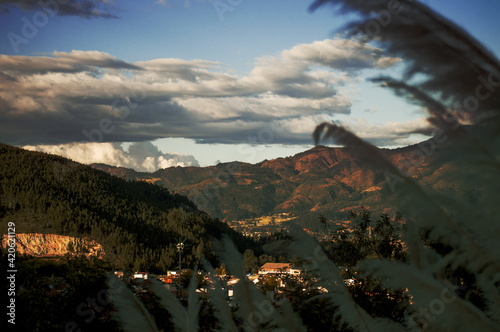 view of the mountains