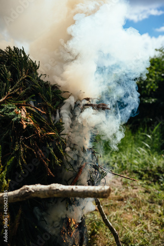 Japanese Traditional Signal Fire photo