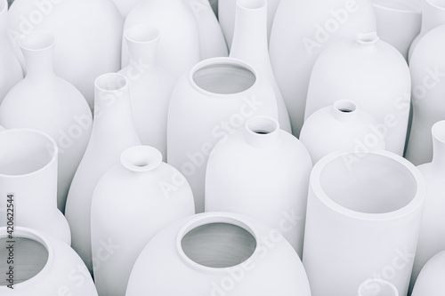 White ceramic vase photo