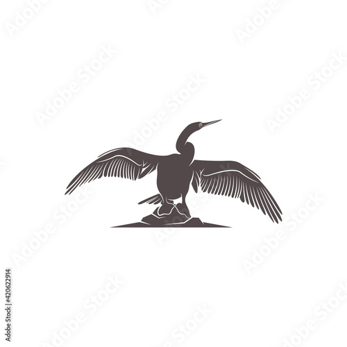 Snake bird design vector illustration, Creative Snake bird logo design concept template, symbols icons
