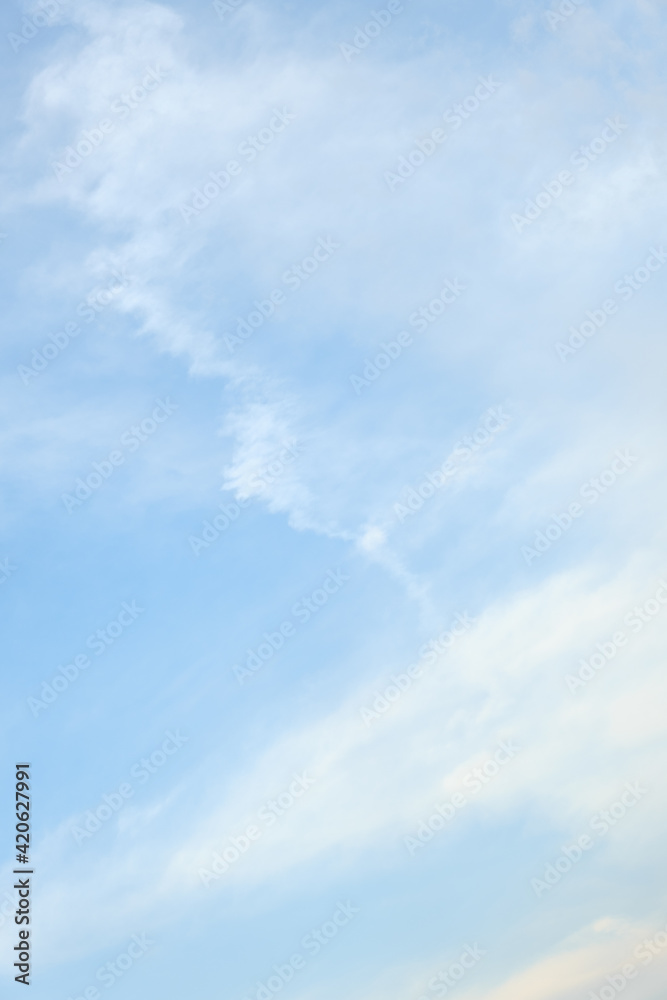 soft spring clouds with blue sky soft spring clouds with blue sky