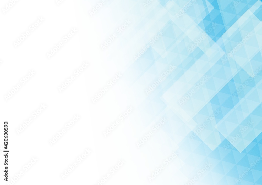 余白のある幾何学的な青色の抽象背景no 03 Stock Illustration Adobe Stock