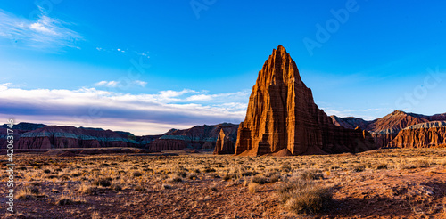 Temple of the Sun and Temple of the Moon, Capital Reef National Park