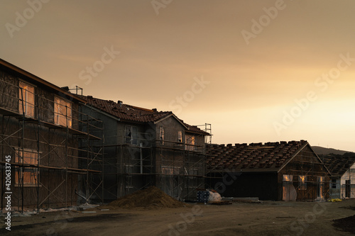 New housing construction located in California