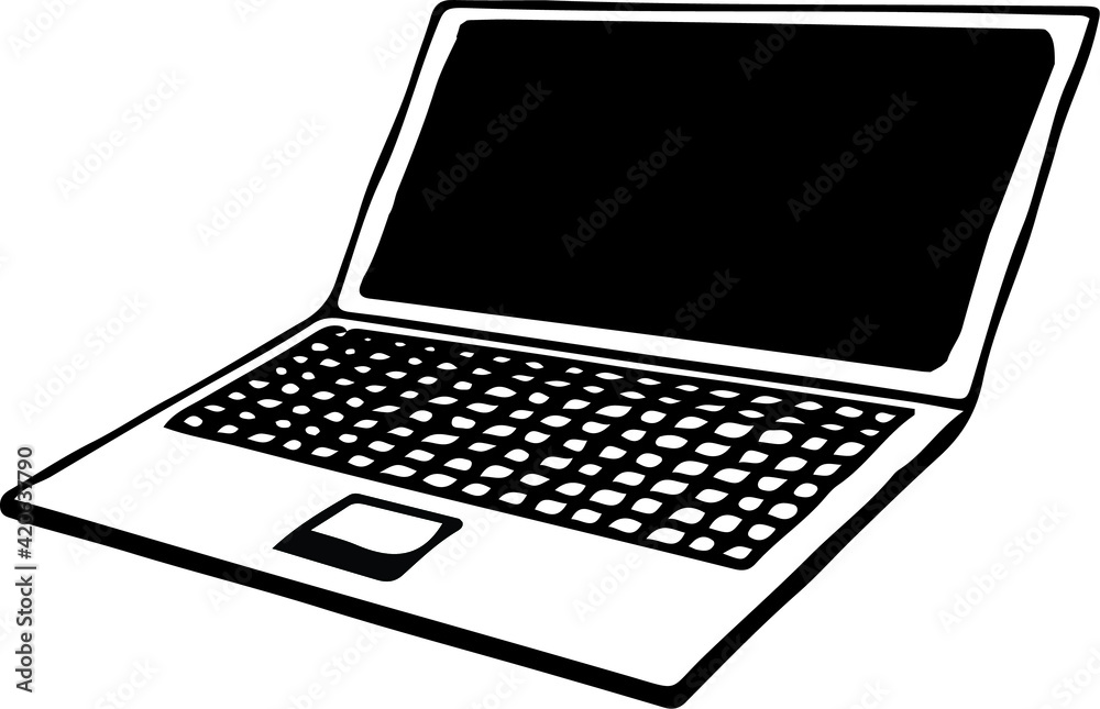 laptop icon isolated on background