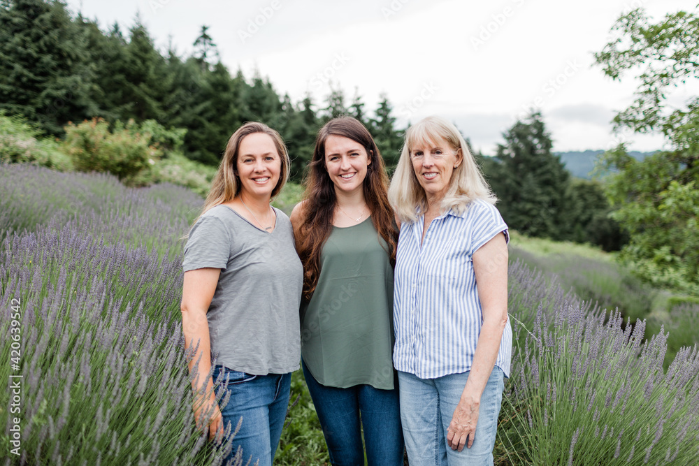 Mother and Daughter Business Owners of Lavender Farm Mother and Daughter Business Owners of Lavender Farm
