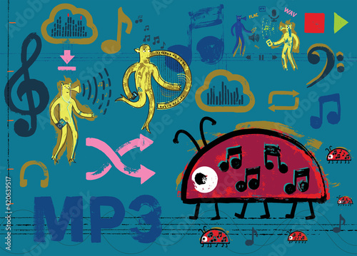 MP3 Ladybug and Musical Friends photo