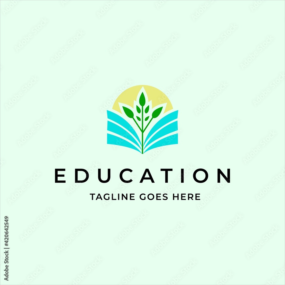 education growth logo icon vector template education growth logo icon vector template