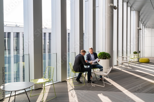 Meeting Of Two Business Partners photo