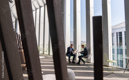 Wallpaper Mural Meeting Of Two Businessman Torontodigital.ca