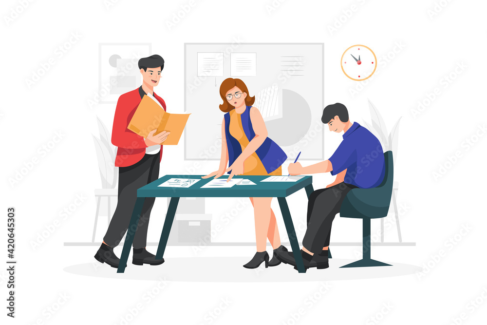 Project manager Vector Illustration concept