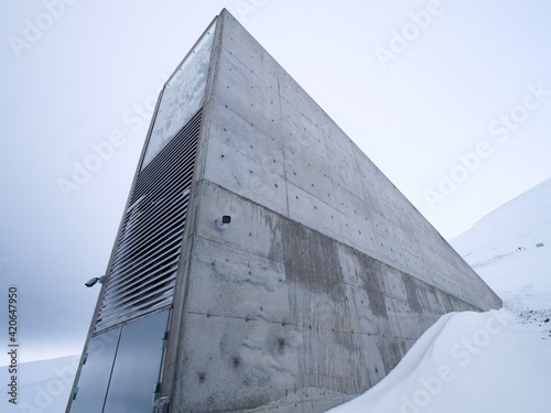 Svalbard global seed vault, Doomsday genetic biodiversity storage photo