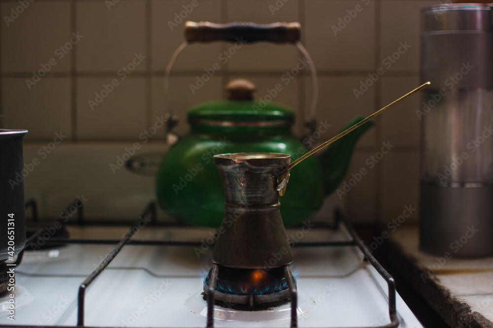 Turkish coffee pot and tea pot Turkish coffee pot and tea pot
