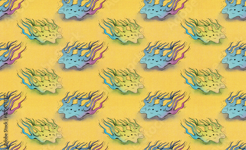 Ghost Cartoon Character Pattern