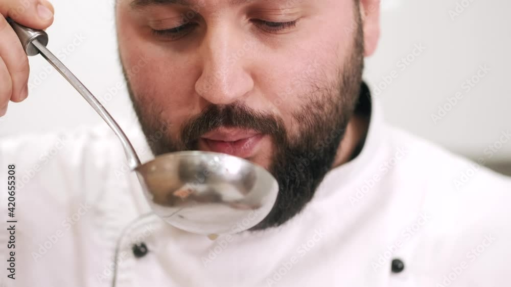 Chef cooking. Food preparation process in home kitchen. Chef cooking. Food preparation process in home kitchen.