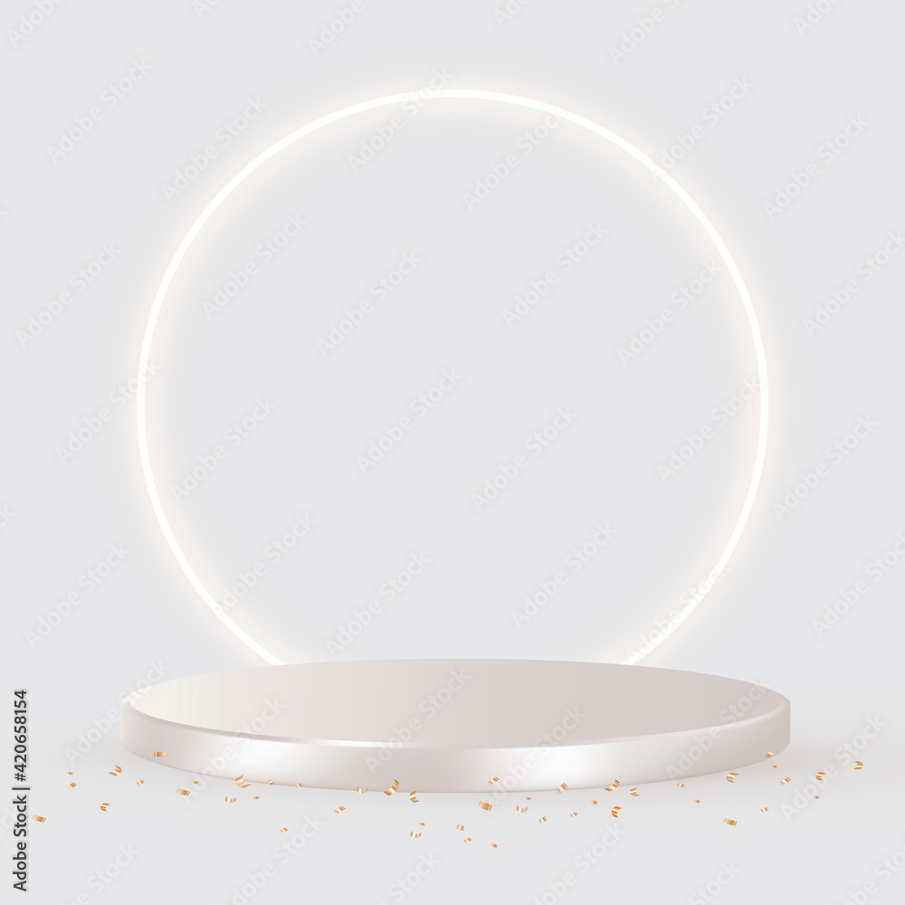 Luxury 3D product backdrop in silver Luxury 3D product backdrop in silver