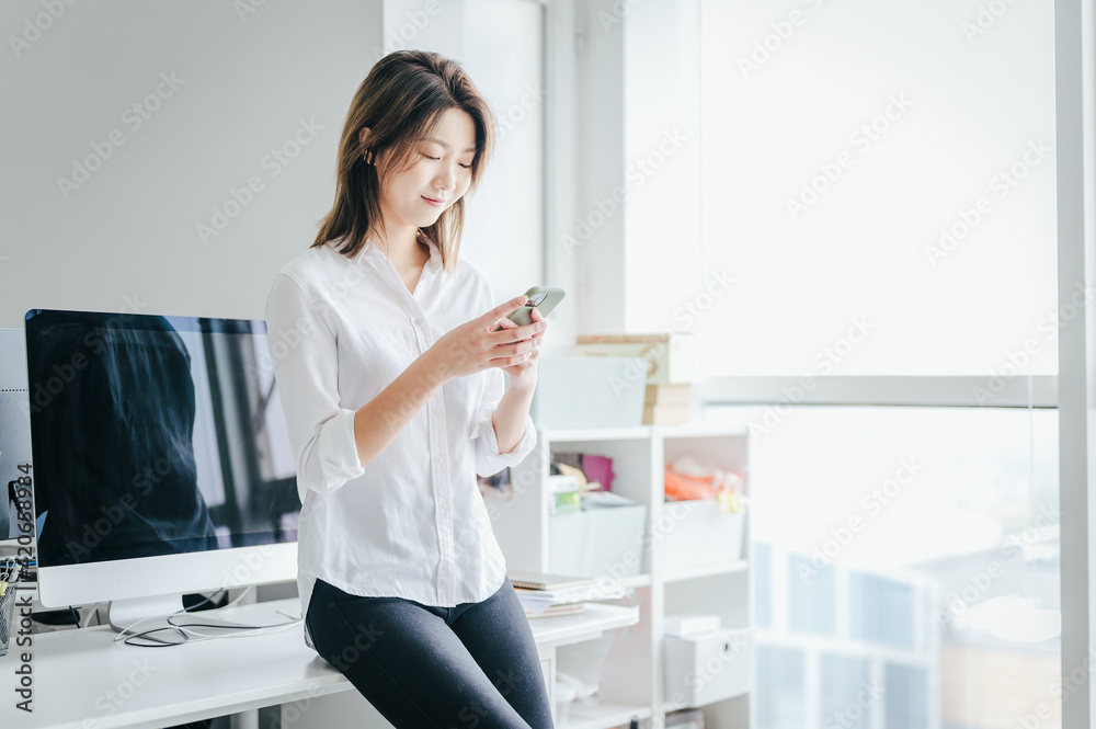 modern businesswoman in office