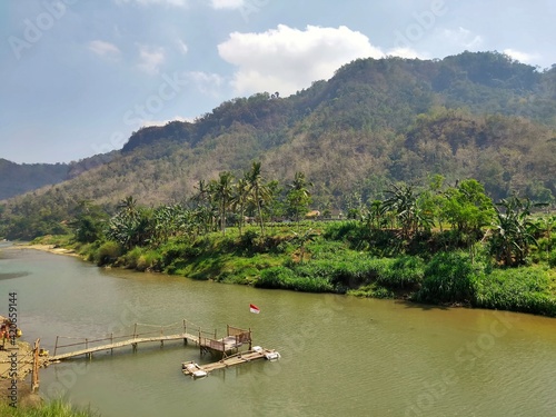 river and mountain views