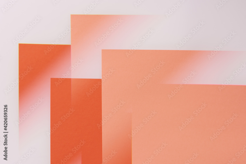White And Orange Multiple Exposure Background