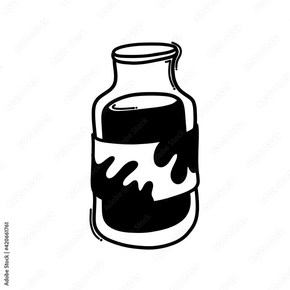 milk doodle vector icon. Drawing sketch illustration hand drawn line eps10 milk doodle vector icon. Drawing sketch illustration hand drawn line eps10