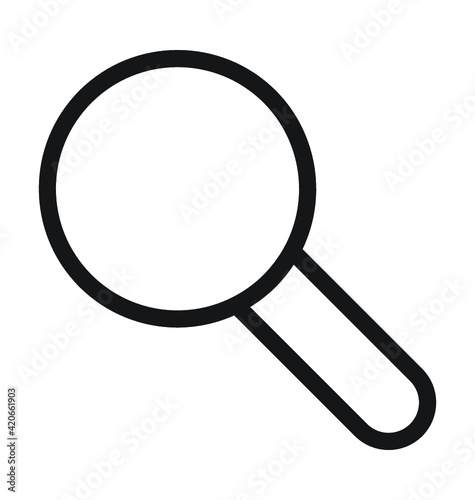 Magnifier Vector Outline Icon