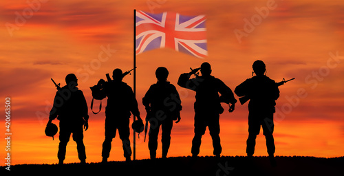 Greeting card for Poppy Day   Remembrance Day .Great Britain celebration. Concept - patriotism  honor