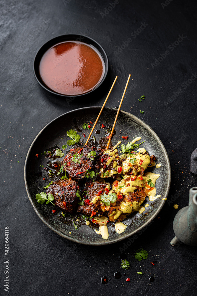 Peruvian anticuhos - Braised beef