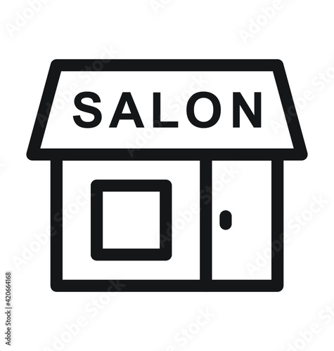 Salon Vector Outline Icon
