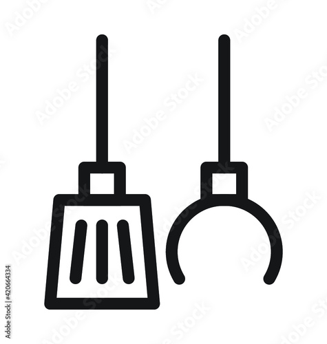 Janitorial Services Vector Outline Icon